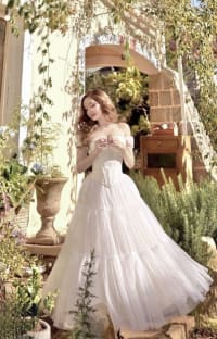 Set áo corset dáng croptop mix chân váy lưới dáng dài sang trọng đi tiệc tại Đà Nẵng size M