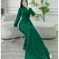 Áo dài xanh lá truyền thống đi tiệc tại Đà Nẵng size M