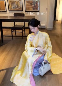 Áo dài tằm 4 tà BAOBOI đi tiệc tại Đà Nẵng size M