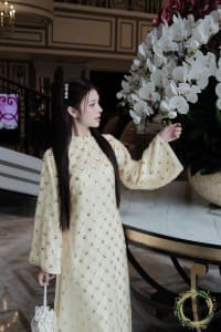 Áo dài kim sa be đi tiệc tại Đà Nẵng size M