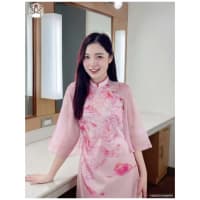 Áo dài tơ 4 tà rồng siêu đẹp đi tiệc tại Đà Nẵng size M