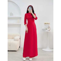 Áo dài đỏ truyền thống đi tiệc tại Đà Nẵng size M