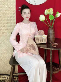Set bà ba hồng phấn đi tiệc tại Đà Nẵng size M