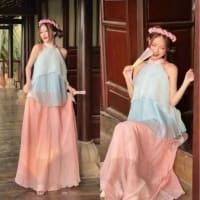 Set yêm hồng xanh xinh xắn đi tiệc tại Đà Nẵng size M