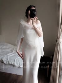 Jolie loft  -Váy Lụa Luala Dress kèm choàng đi tiệc tại Đà Nẵng size M
