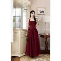 TIELA Đầm váy trơn dáng dài - Nancy Dress đi tiệc tại Đà Nẵng size M