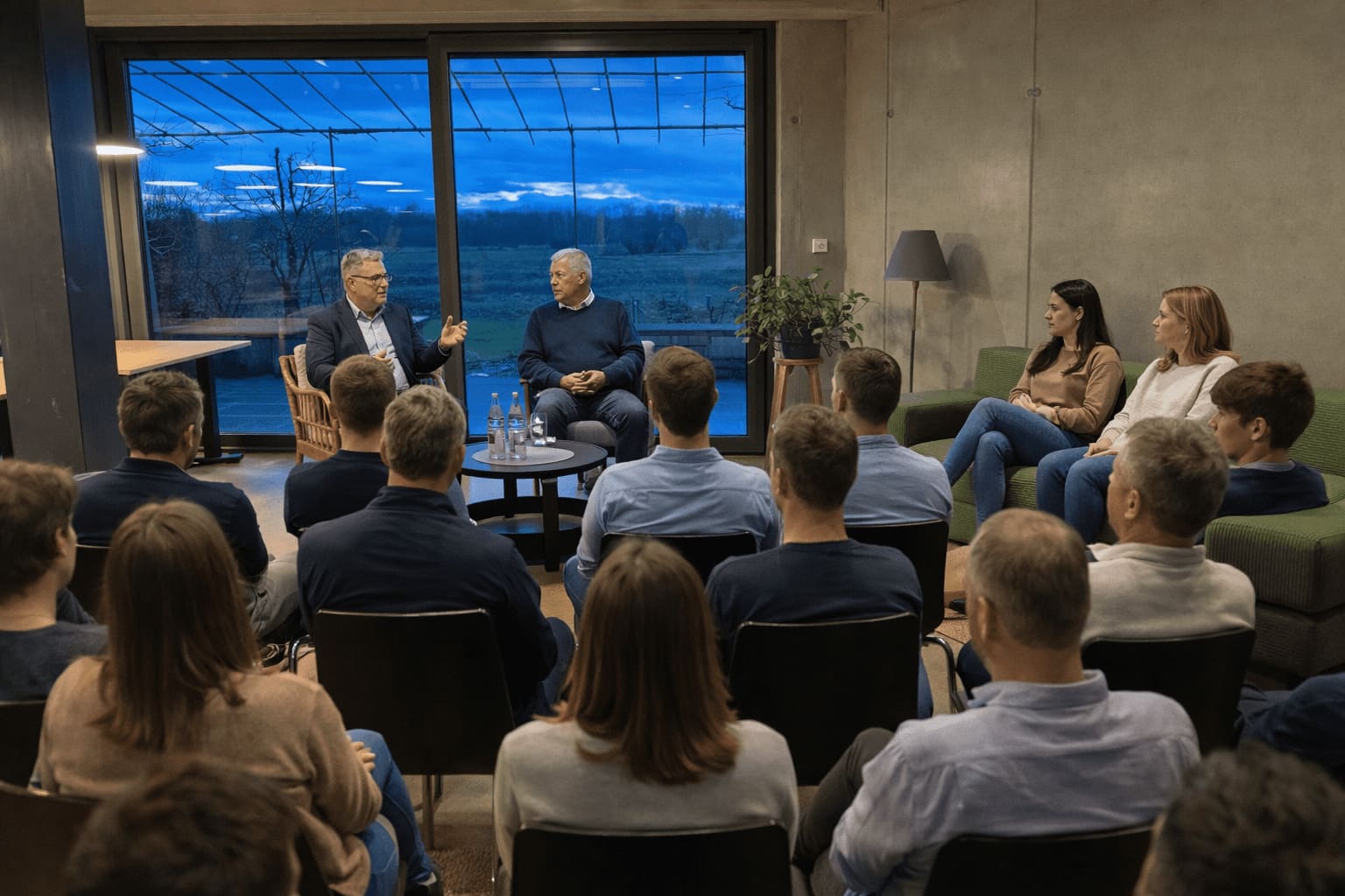 Panel discussion in the seminar room