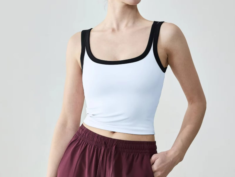 Two Tone Push Up Bra Top