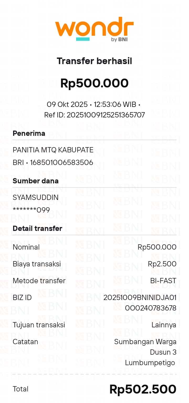 Bukti Transfer 2