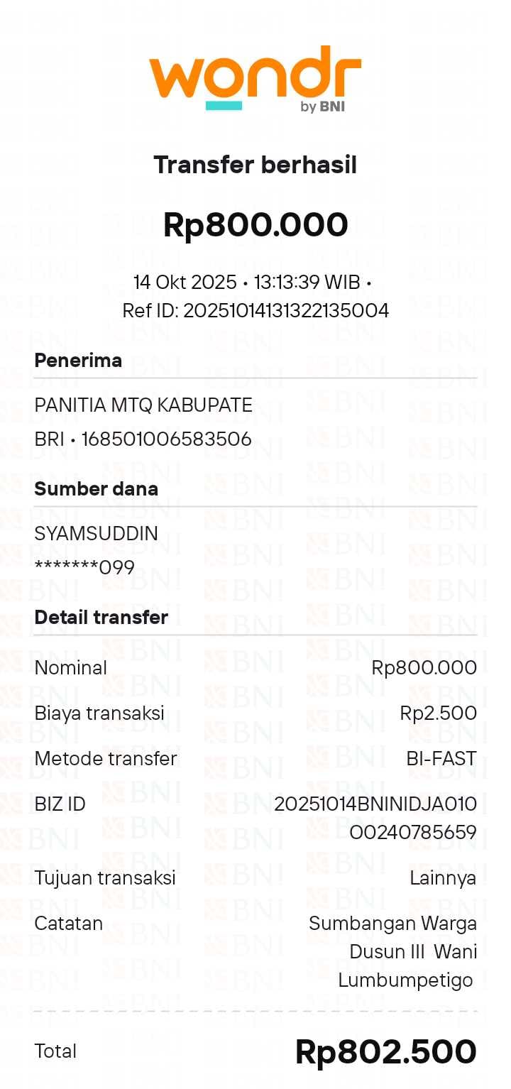 Bukti Transfer 5