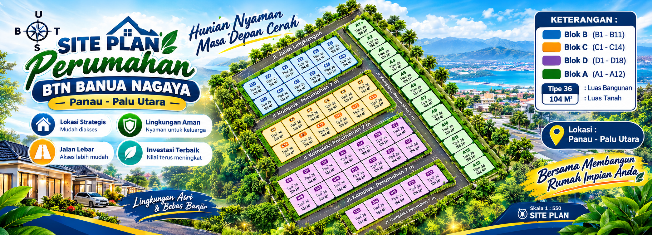 Site Plan Banua Nagaya