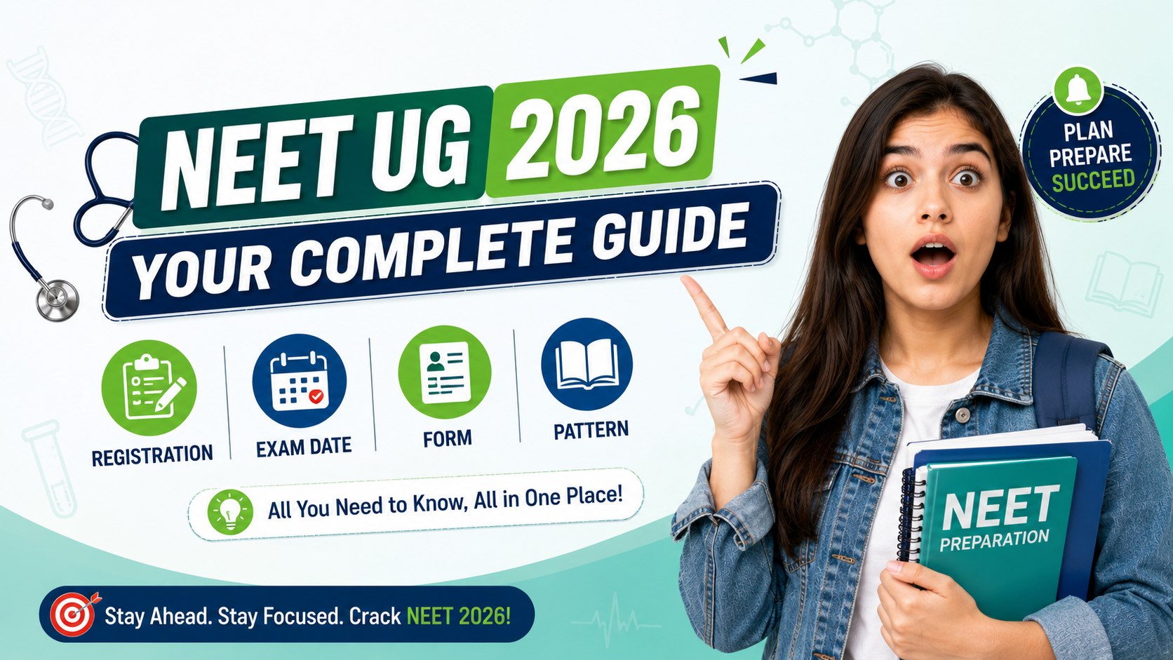 NEET UG 2026: Registration, Exam Date, Form & Pattern Guide