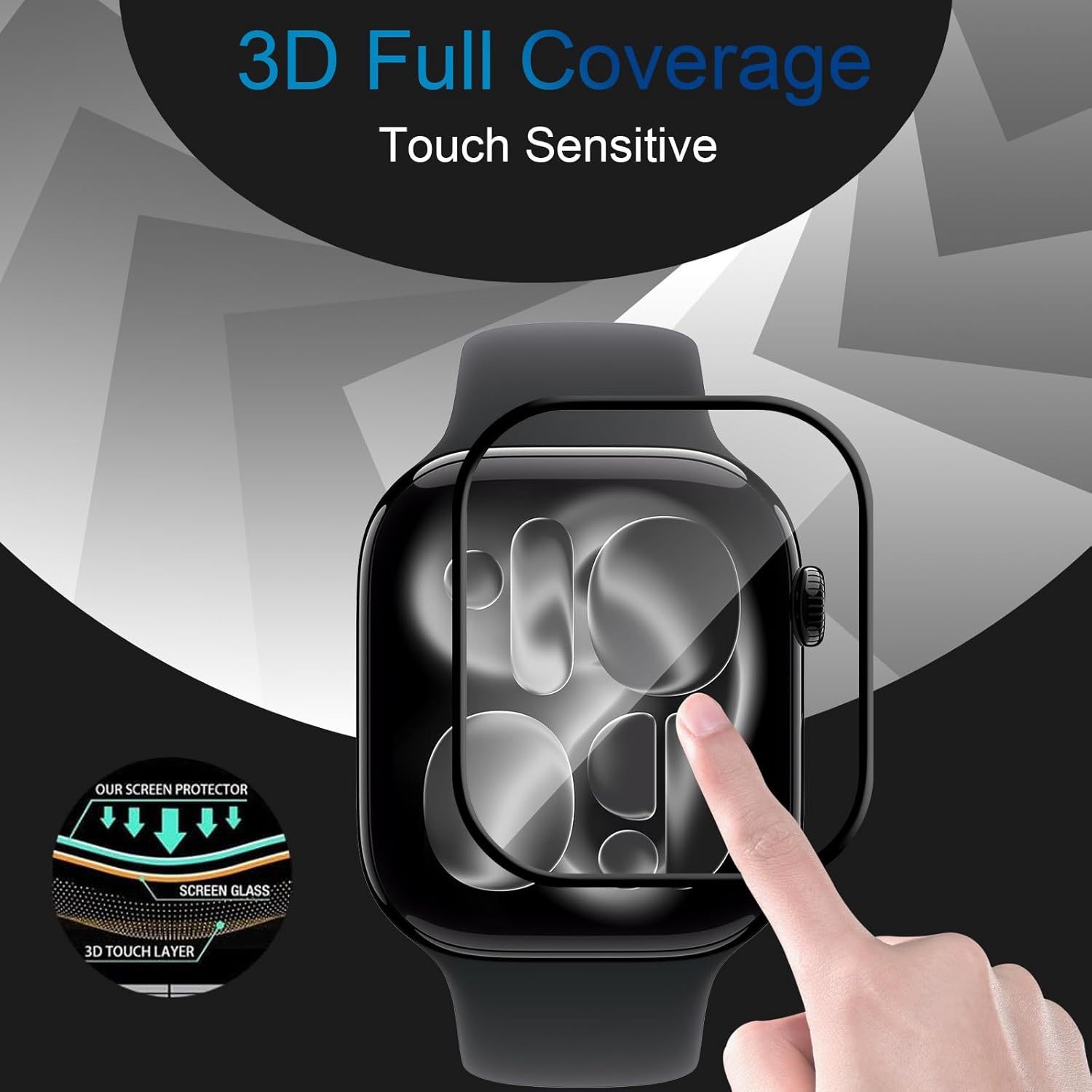 3D Premium Glass Screen Protector for Apple Watches - Image 7