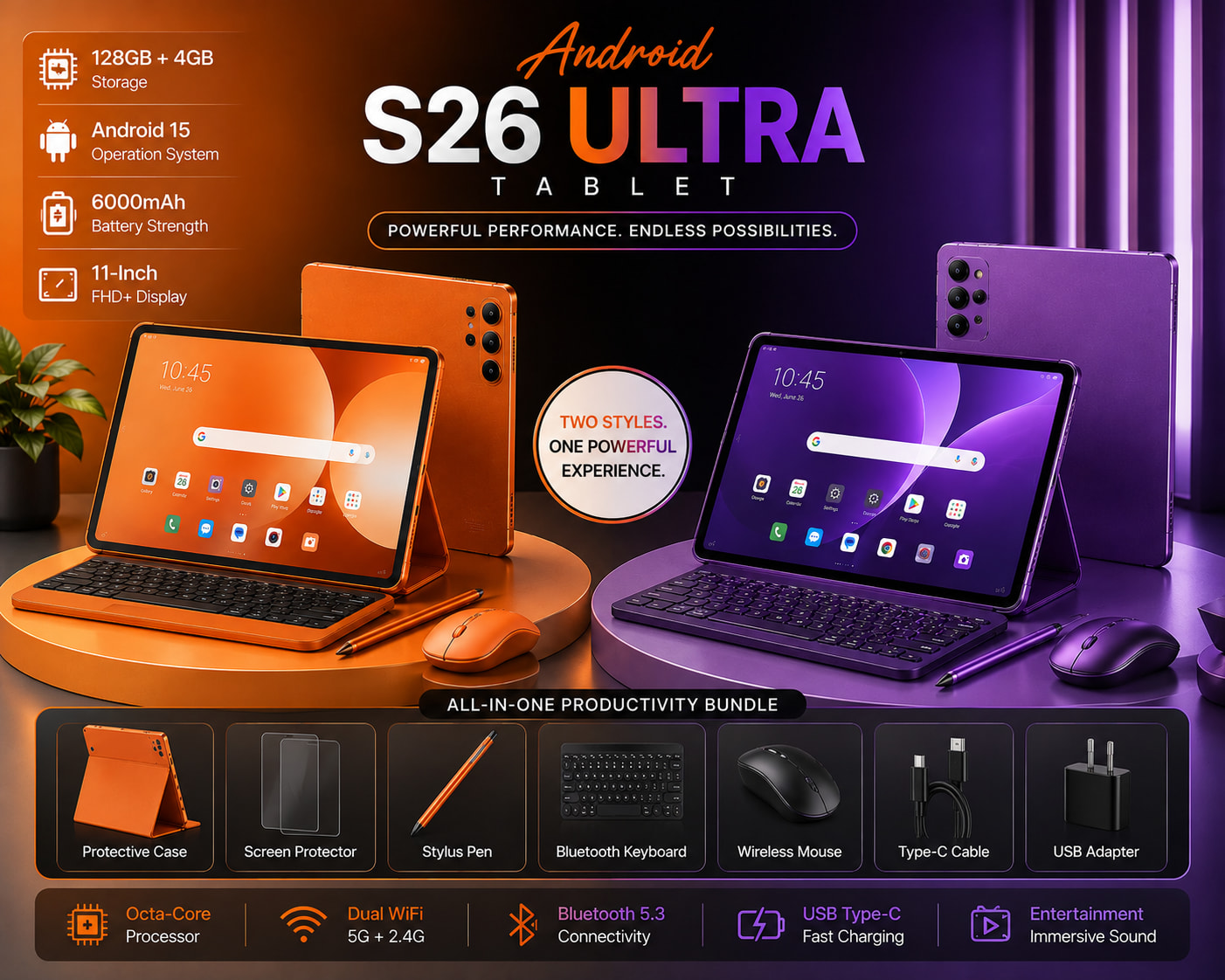 Android S26 Ultra Tablet (128GB + 4GB) - Image 4