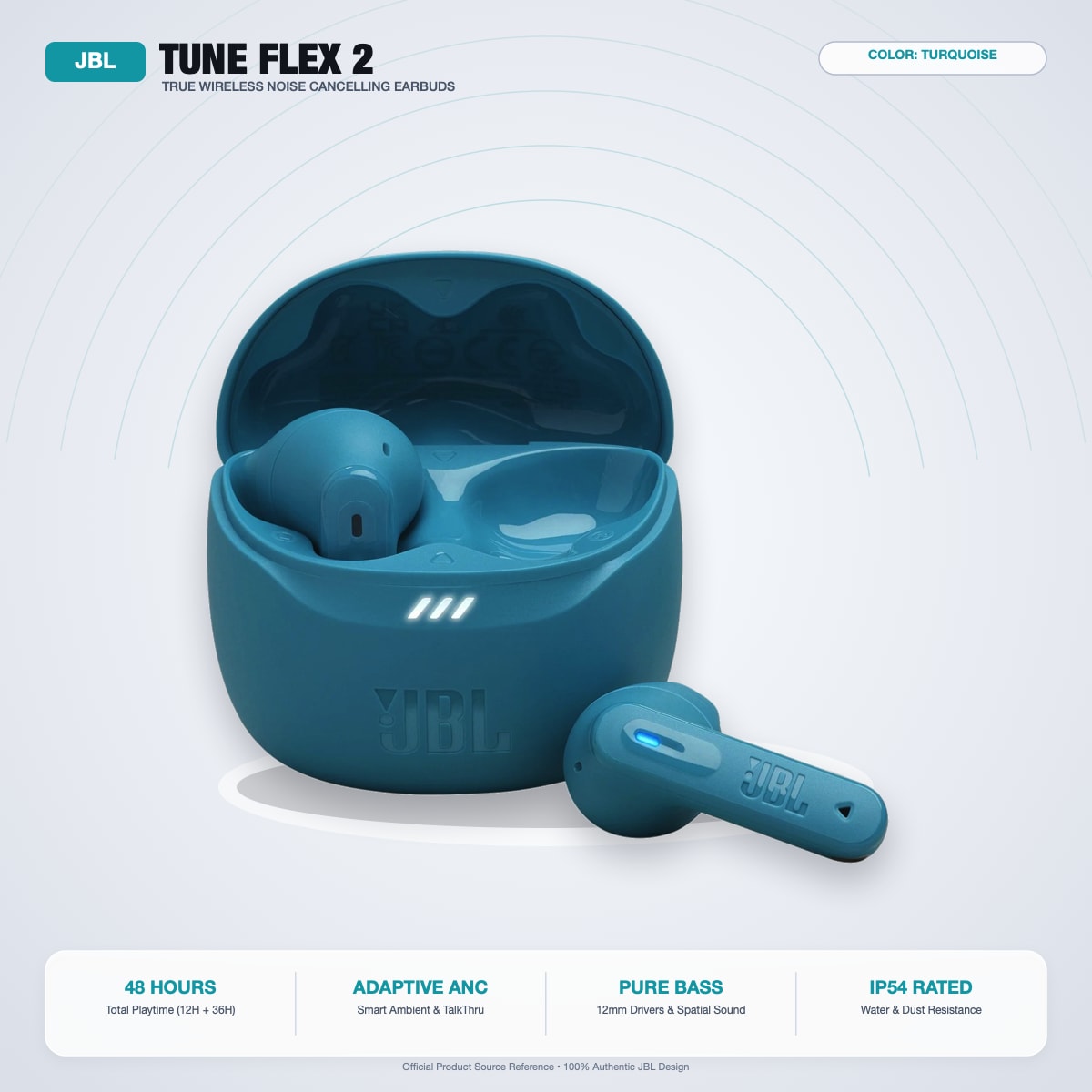JBL Tune Flex 2 Earbuds - Image 2