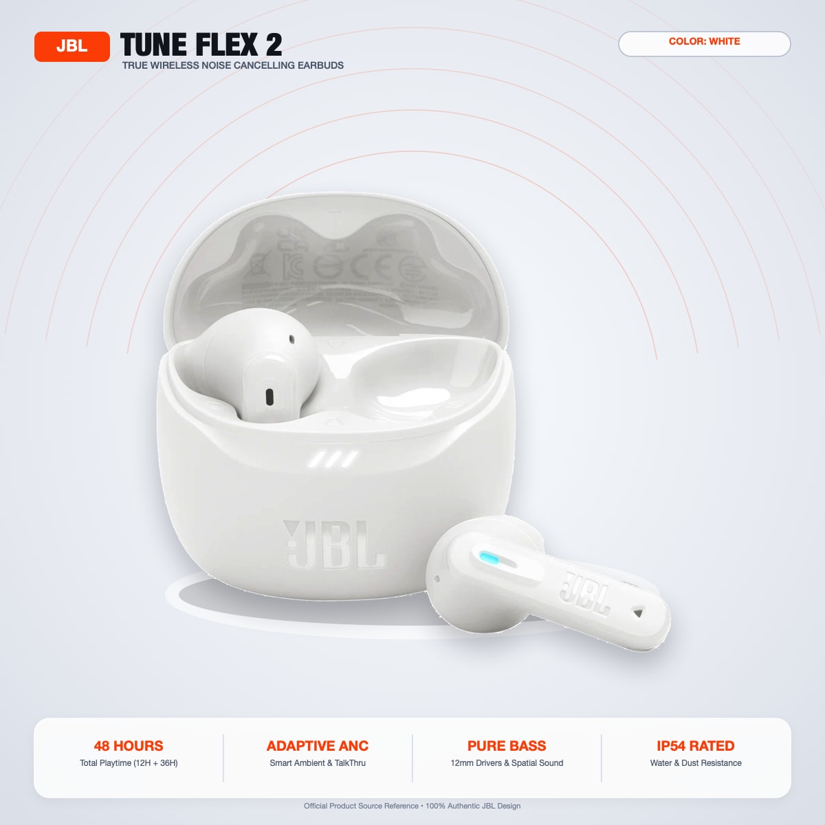 JBL Tune Flex 2 Earbuds - Image 3