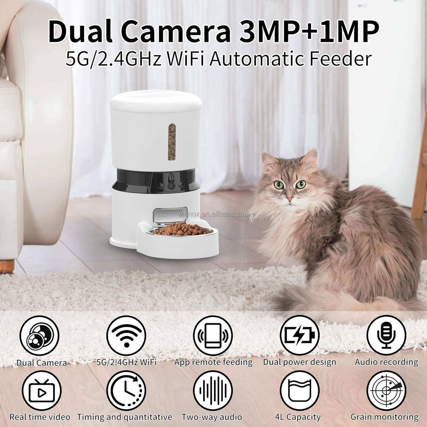 Pet Vision Pro – Dual-Cam Smart Feeder - Image 6