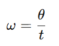 Angular Velocity