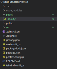 Create a new file in the pages directory