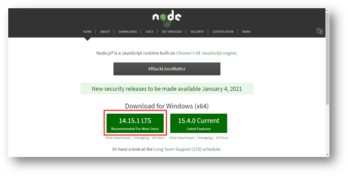 node installation