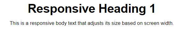 Responsive Typography