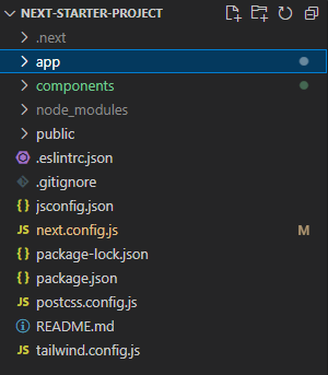 folder structure of next.js project