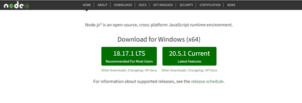 Node.js download
