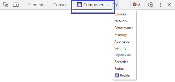 Components in Developer tools