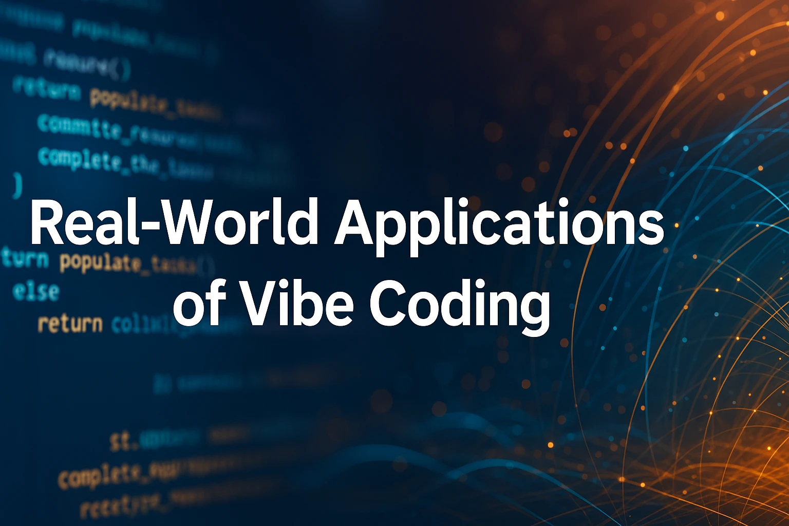 What Are Some Real-World Applications of Vibe Coding