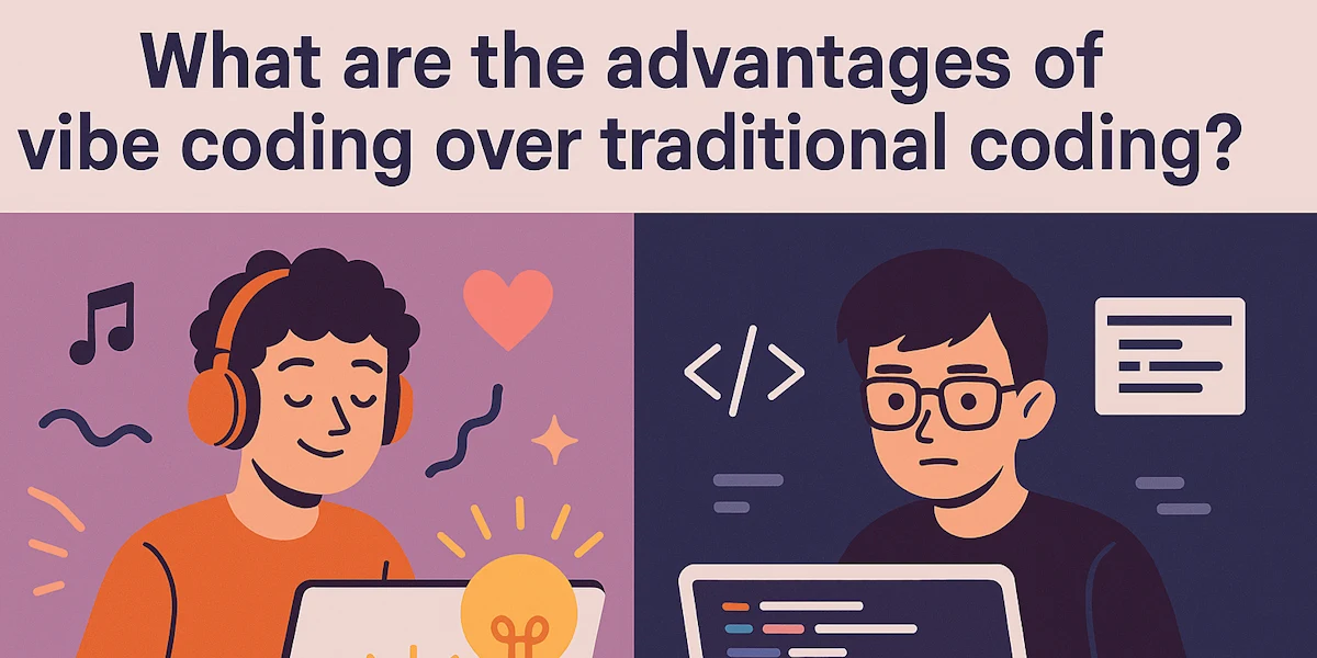 What are the advantages of vibe coding over traditional coding?