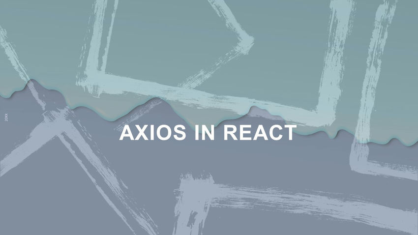 Axios in React