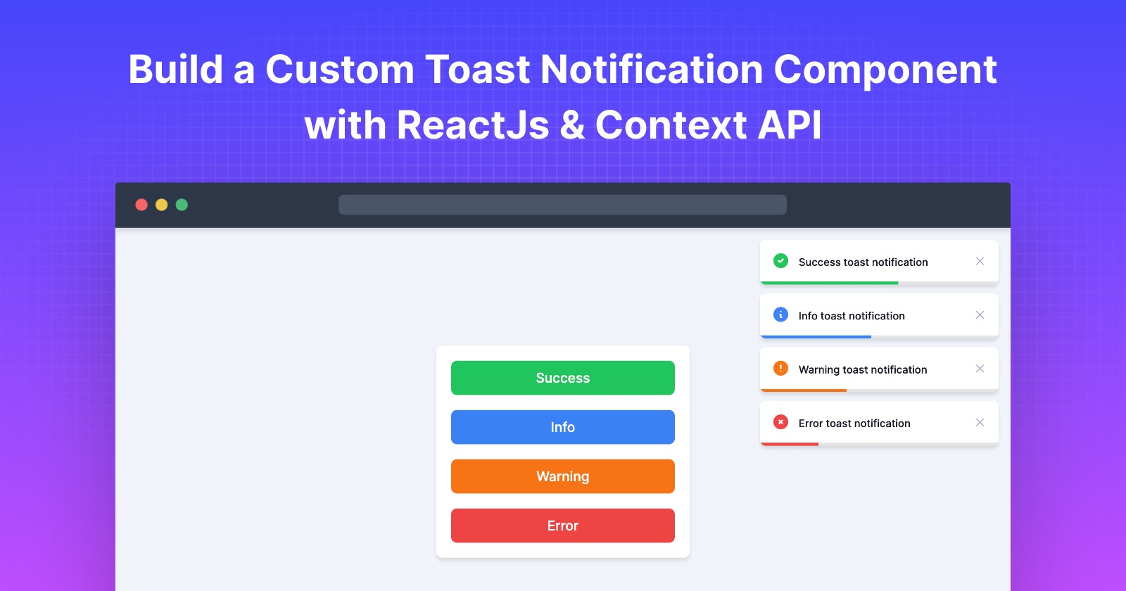 How to Create Toast Notifications in React with React-Toastify
