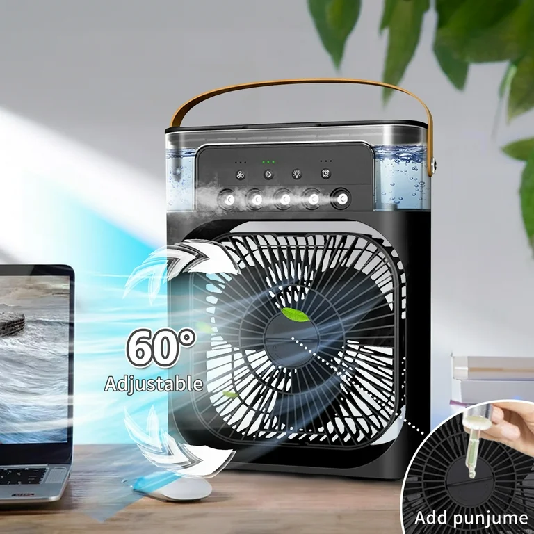 Mini Air Cooler Fan Black Portativ Soyuducu Fan