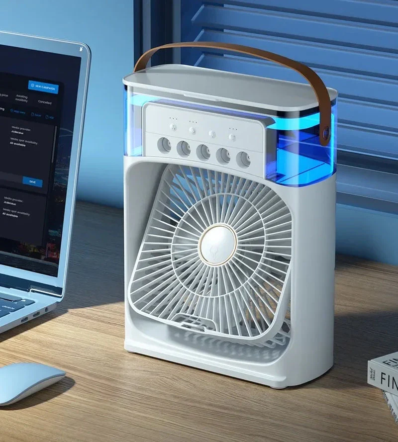 Mini Air Cooler Fan White Portativ Soyuducu Fan