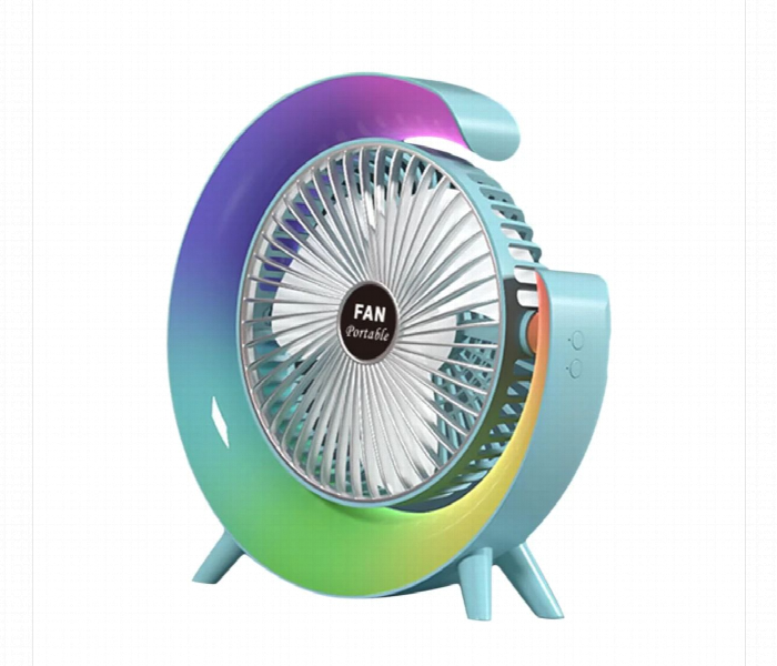 Colorful LED Desktop Fan Portativ Masaüstü Fan