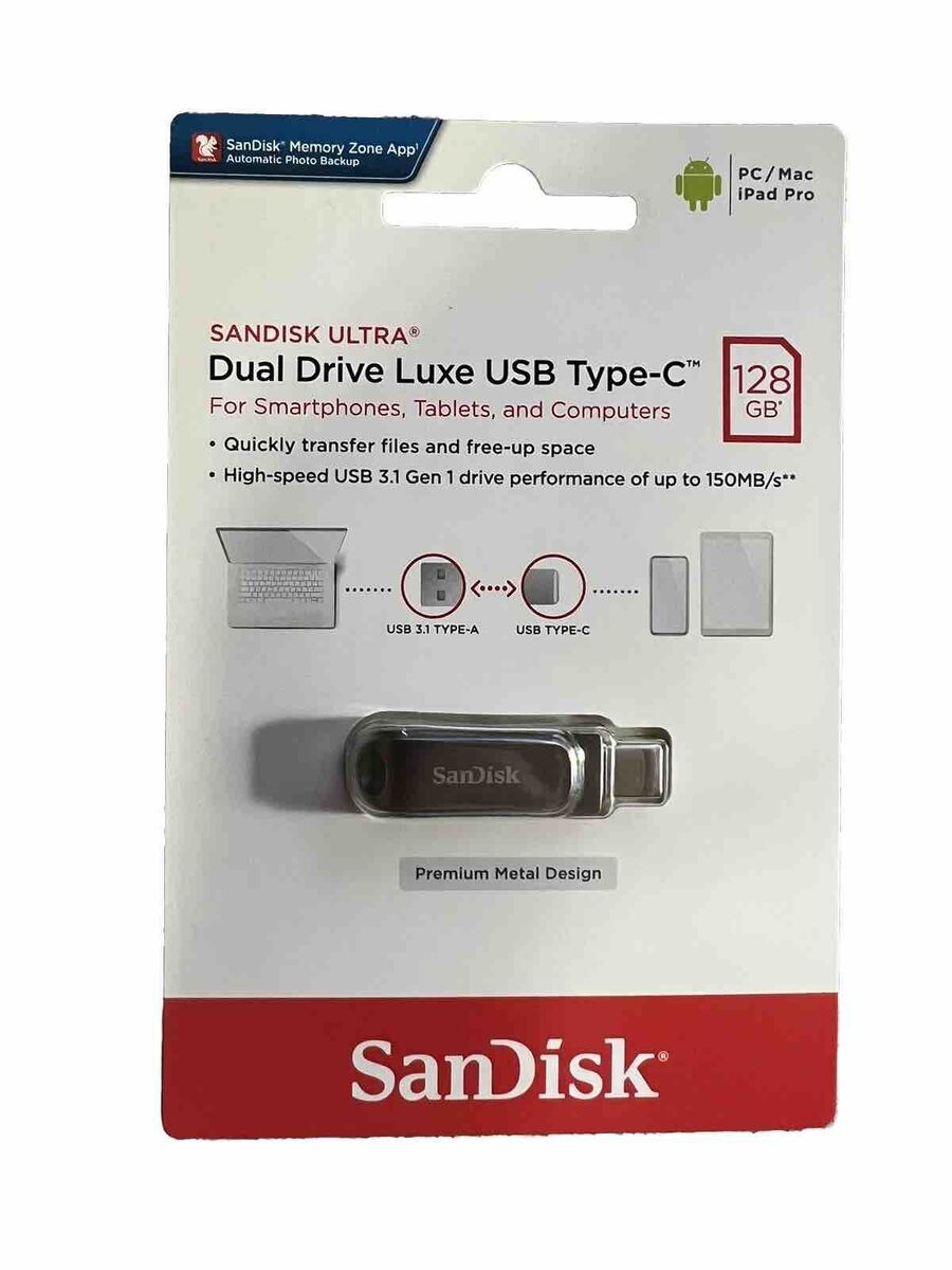Sandisk Flash 128GB Dual Driver Go Usb Type-C
