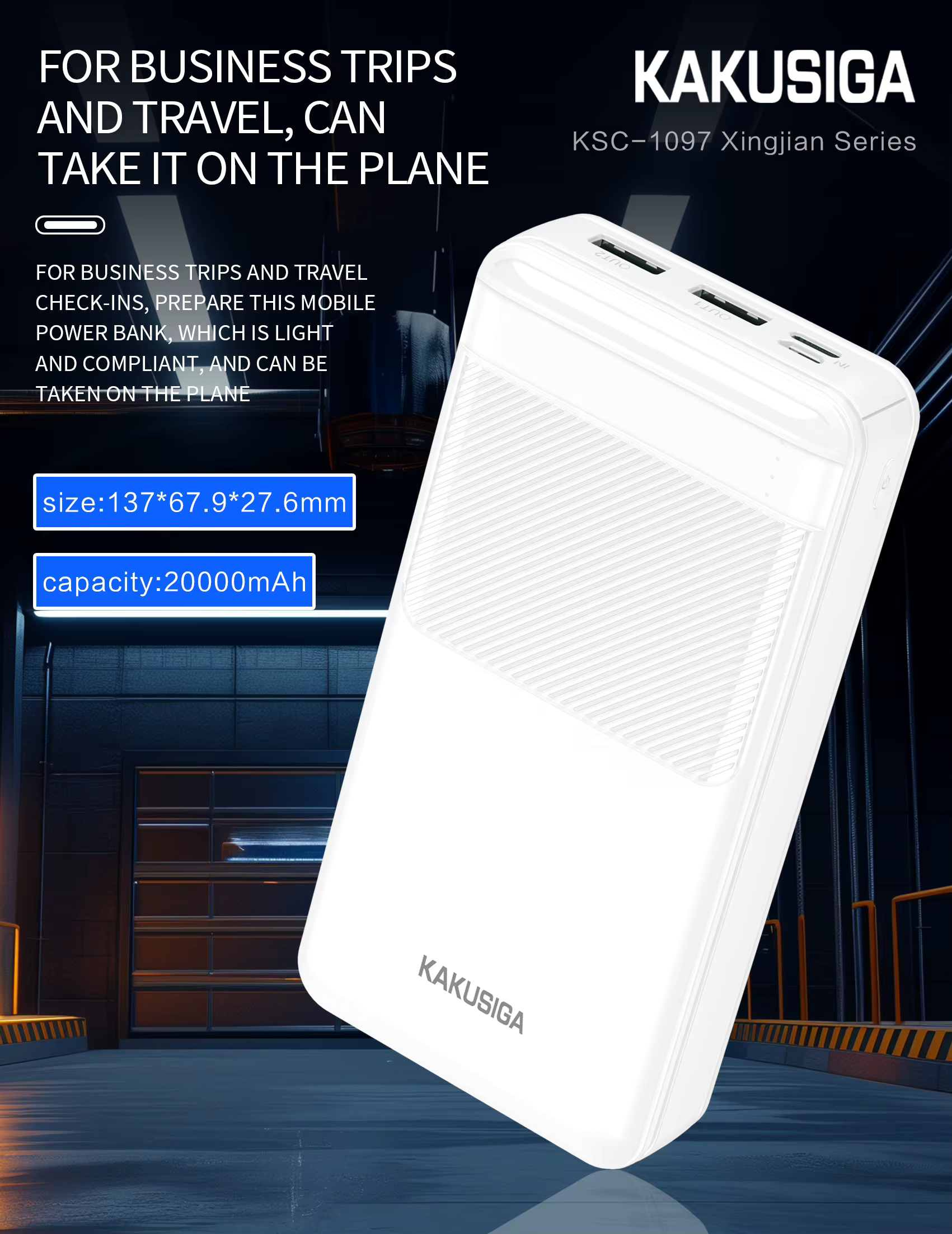Kakusiga KSC-1097 White 20.000mah