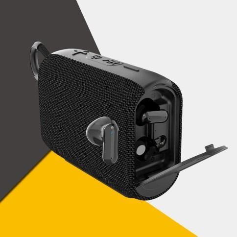 JB-G46 Bluetooth speaker+TWS earphones 2N1 black
