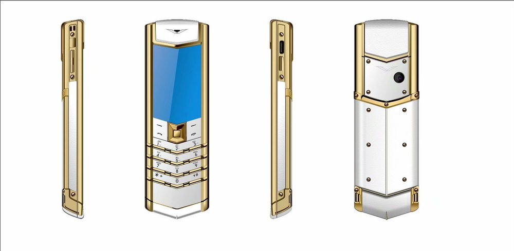 Vertu V10 Gold - white