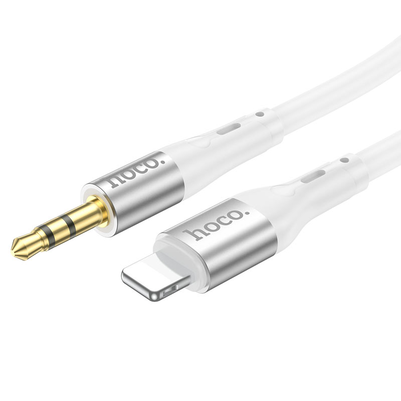 KSC-891 NANYI silicone digital audio conversion cable (3.5mm-Lightning) white