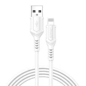KSC-984 CHUANGJIE sillicone charging data cable (USB to Lightning) white