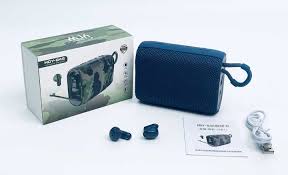 JB-G46 Bluetooth speaker+TWS earphones 2N1 blue