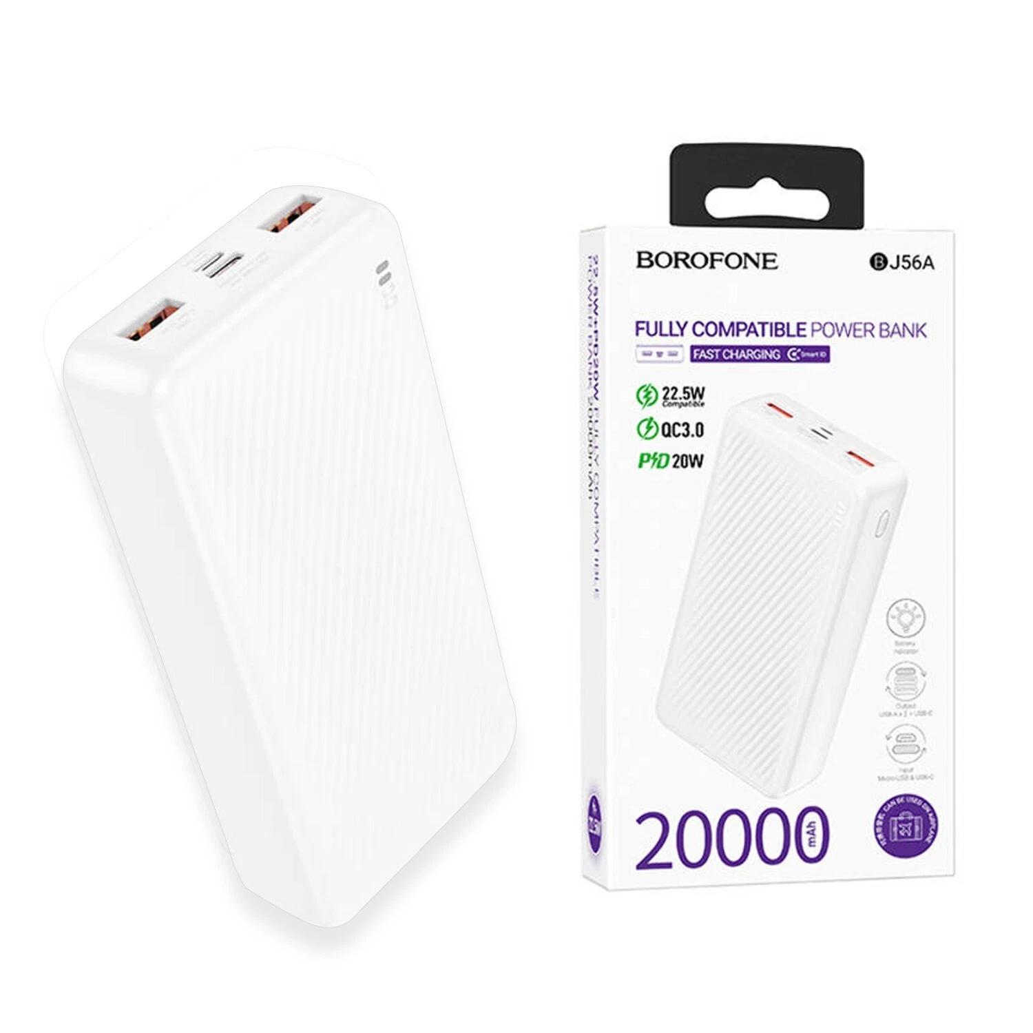 Borofone BJ56A White 20.000mah