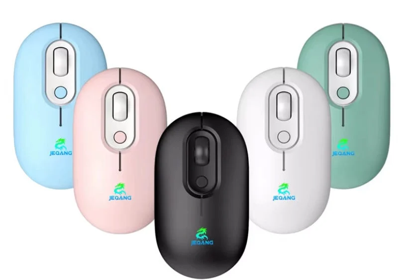 JW-D226 RGB 2.4G Bluetooth Dual-mode charging mouse white