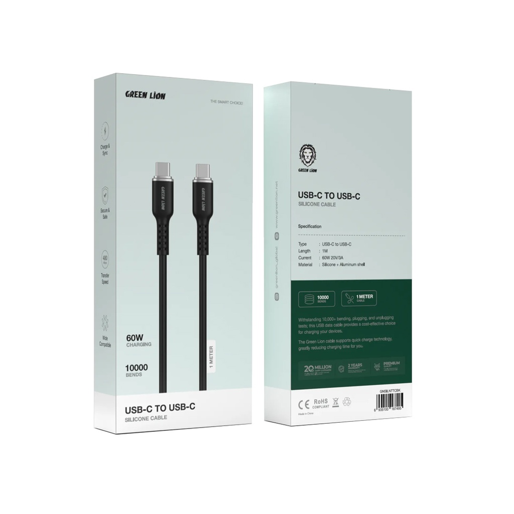 Green Lion C TO C 60w braided cable