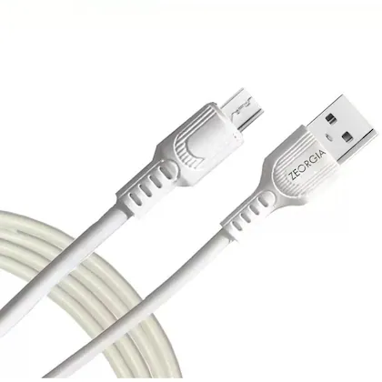 KSC-984 CHUANGJIE sillicone charging data cable (USB to Micro) white