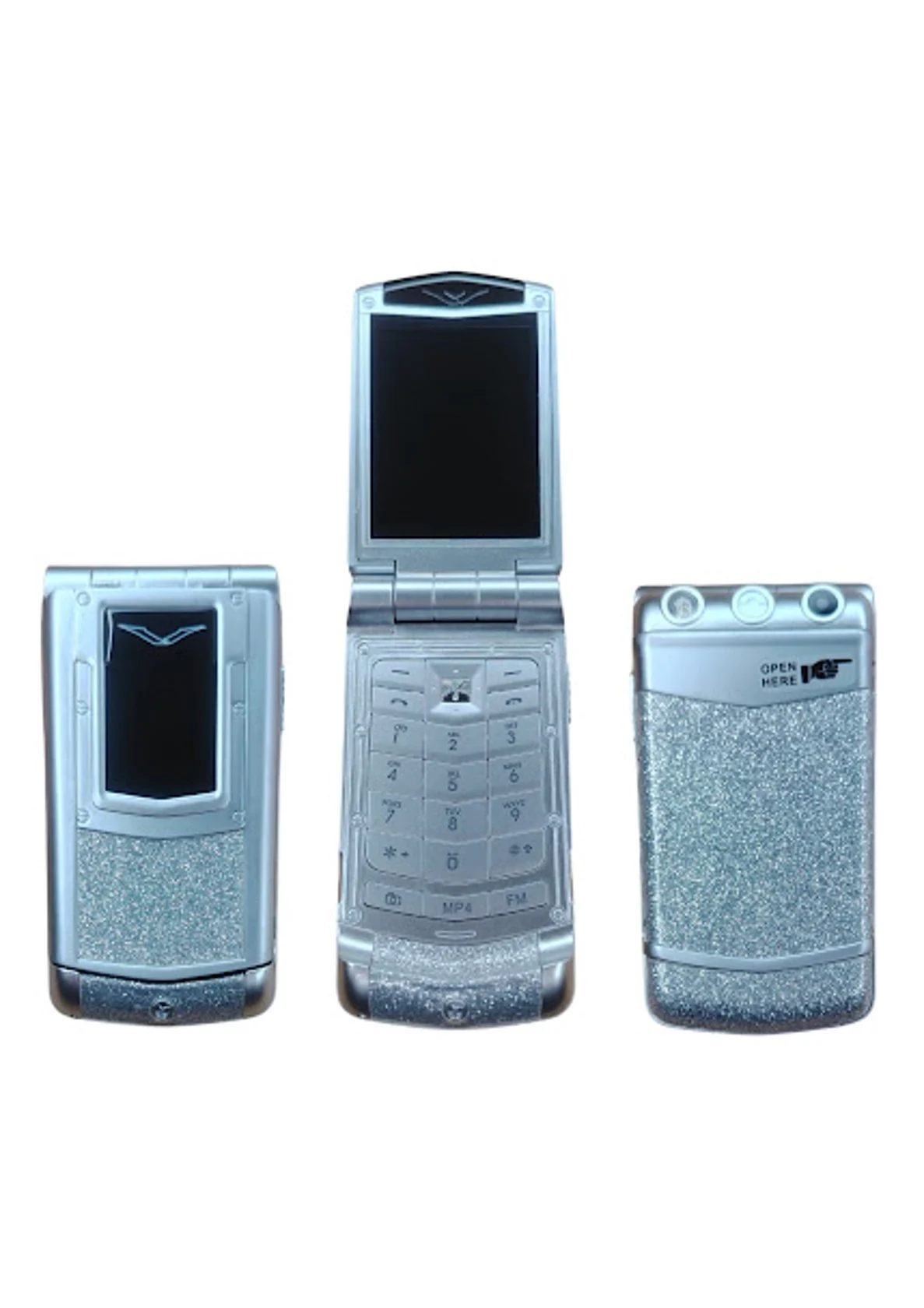 Vertu V77 silver-zərli