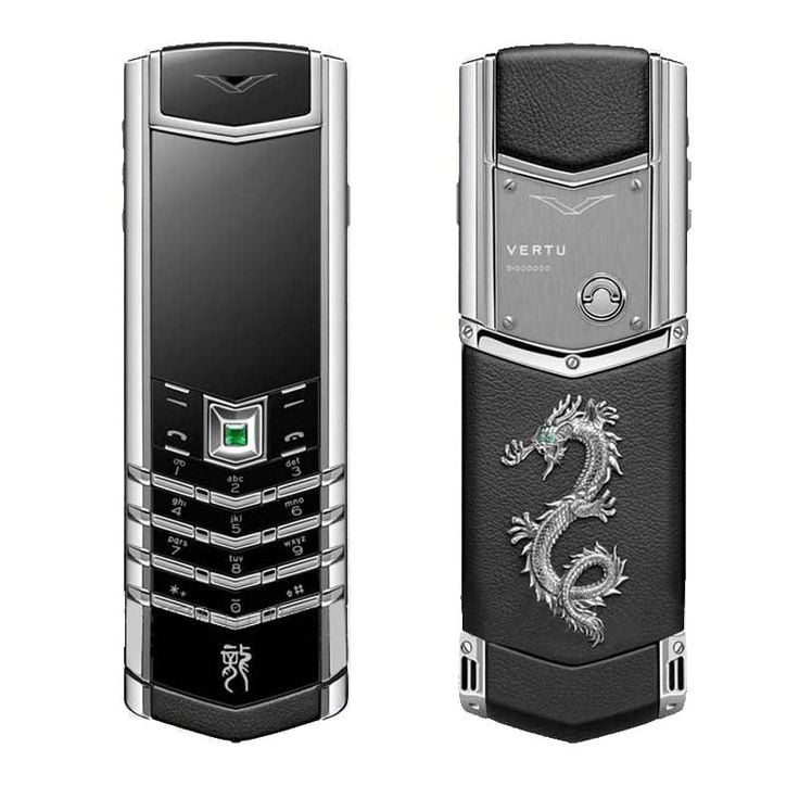 Vertu V10 Dragon Silver Black