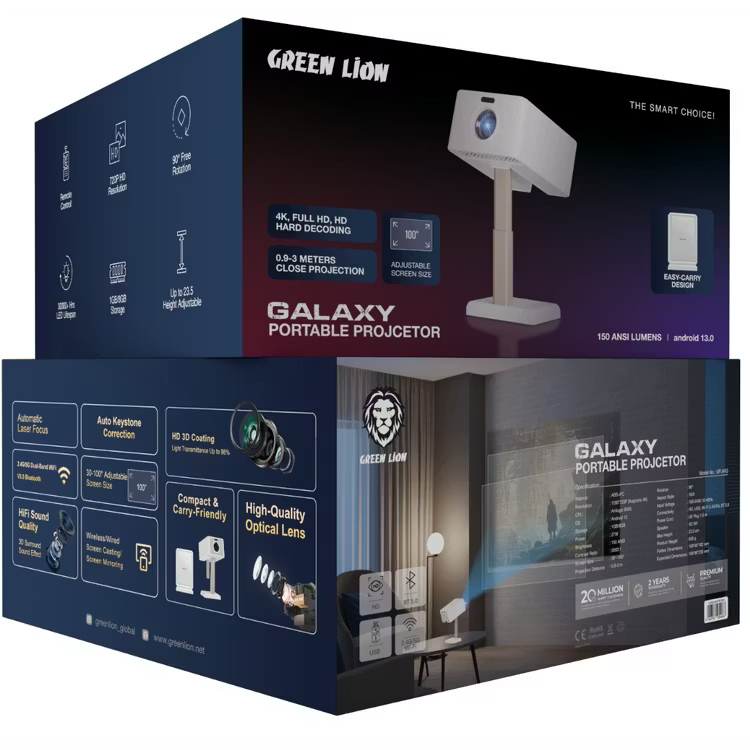 Green Lion galaxy portable projector