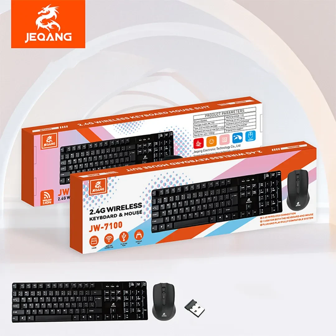 JW-7100  wireless keyboard and mouse set